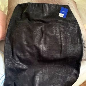 Leather look alike skirt
